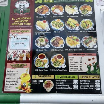 El Jalisciense - Current menu! - Food Trucks Near Me - Kapolei, Hawaii El Jalisciense - Current menu! - Food Trucks Near Me - Kapolei, Hawaii