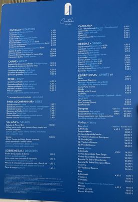 Menu photo 2 Cantinho da Vila Sintra, 11 Menu photo 2 Cantinho da Vila Sintra, 11