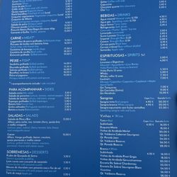 Cantinho da Vila - Menu
