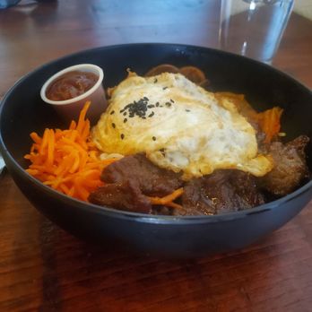 The Rustic Table Asian Kitchen - Bimbap with steak - Asian Fusion Near Me - Redding, California