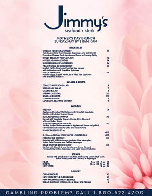 Menu photo 2 Jimmy's Seafood & Steak Bossier City, LA