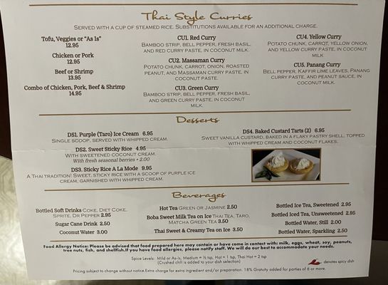 Menu photo 2 Thai Table Topeka, KS