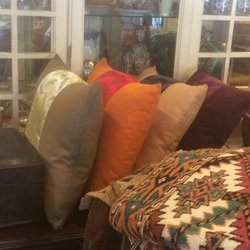 Beautiful pillows made with re-purposed sari fabric...