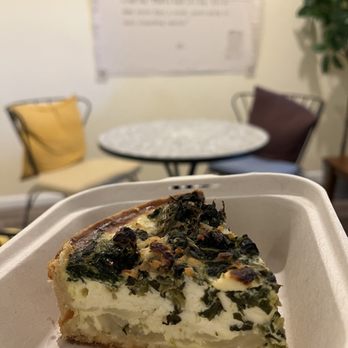 Krust Bakery &Cafe - Spinach feta quiche - Coffee & Tea Near Me - Redondo Beach, California Krust Bakery &Cafe - Spinach feta quiche - Coffee & Tea Near Me - Redondo Beach, California