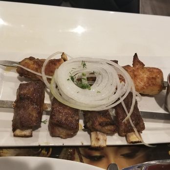 Omar Khayyam - Lamb ribs and Chicken kebab - Modern European Near Me - Brooklyn, New York
