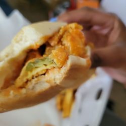 Sal’s Gumbo Shack - I ordered a shrimp po boy and bit into some salty ass fried pickels ...never again!!!