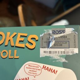 Poor for gifts: Unremovable price tag Ross Poor for gifts: Unremovable price tag Ross