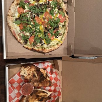 Chef Rob's Side Hustle Pizza Truck - Veggie pie and the Stromboli. - Pizza Near Me Chef Rob's Side Hustle Pizza Truck - Veggie pie and the Stromboli. - Pizza Near Me