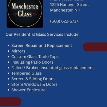 Manchester Auto Glass - Our residential services. - Auto Glass Services Near Me - Manchester, New Hampshire Manchester Auto Glass - Our residential services. - Auto Glass Services Near Me - Manchester, New Hampshire
