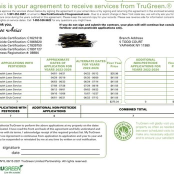 TruGreen Lawn Care - contract - Tree Services Near Me - Yaphank, New York TruGreen Lawn Care - contract - Tree Services Near Me - Yaphank, New York