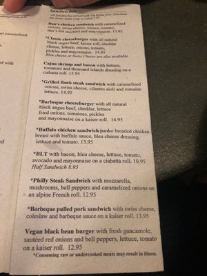 Menu photo 8 Tin Room Bar Burien, WA