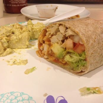 Loving Hut - Inside the BBQ wrap. Seitan, sweet hiMemade BBQ sauce, avocado, lettuce, tomatoes, onions - Vegan Near Me - Arlington, Texas Loving Hut - Inside the BBQ wrap. Seitan, sweet hiMemade BBQ sauce, avocado, lettuce, tomatoes, onions - Vegan Near Me - Arlington, Texas
