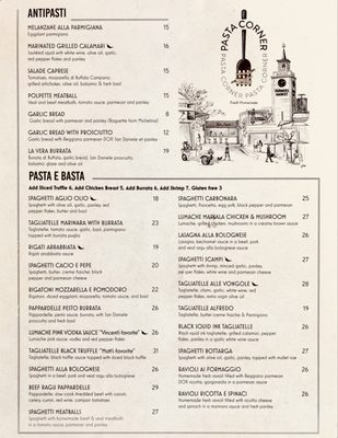 Menu photo 2 Pasta Corner Los Angeles, CA