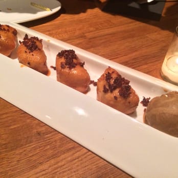 Traif - Bacon Doughnut with Coffee Ice Cream - New American Near Me - Brooklyn, New York Traif - Bacon Doughnut with Coffee Ice Cream - New American Near Me - Brooklyn, New York