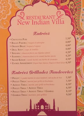 Menu photo 5 New Indian Villa Muret, 31 Menu photo 5 New Indian Villa Muret, 31