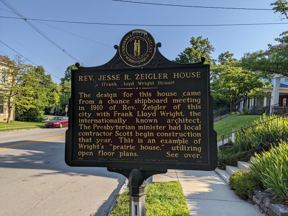 FRANK LLOYD WRIGHT HISTORICAL MARKER Updated August 2024 509 Shelby