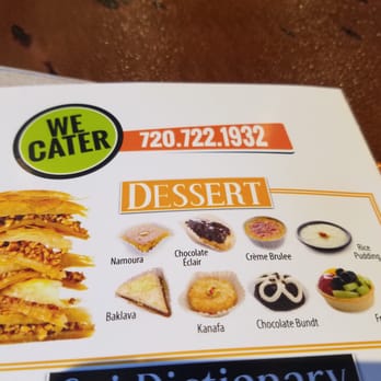 Saj Fresh Grill - Desserts? Kudos - Mediterranean Near Me - Aurora, Colorado Saj Fresh Grill - Desserts? Kudos - Mediterranean Near Me - Aurora, Colorado