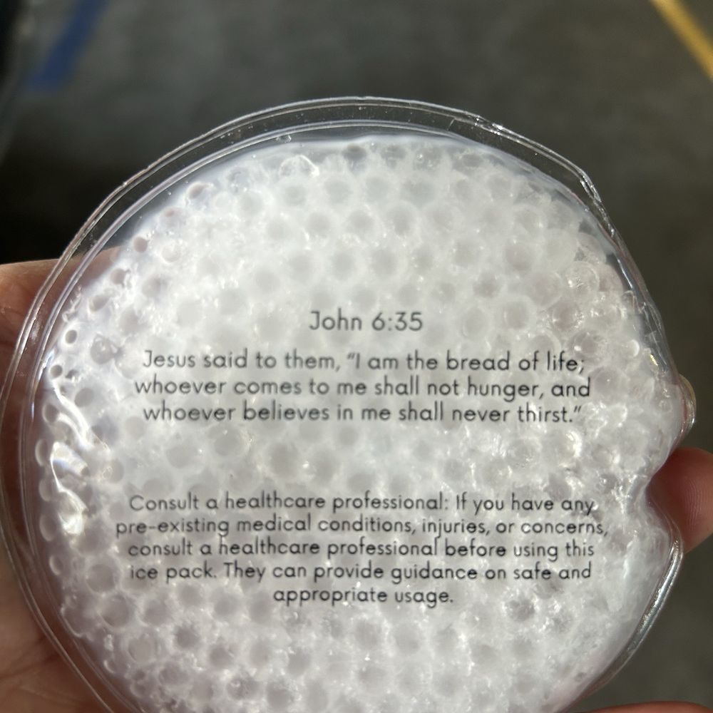 NakedMD - They gave me an ice pack, and I was surprised to see scripture on the back of it! Very nice! - Medical Spas Near Me - Glendale, California NakedMD - They gave me an ice pack, and I was surprised to see scripture on the back of it! Very nice! - Medical Spas Near Me - Glendale, California