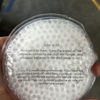 NakedMD - They gave me an ice pack, and I was surprised to see scripture on the back of it! Very nice! - Medical Spas Near Me - Glendale, California NakedMD - They gave me an ice pack, and I was surprised to see scripture on the back of it! Very nice! - Medical Spas Near Me - Glendale, California