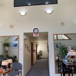 Entrance to the treatment rooms from the reception area.