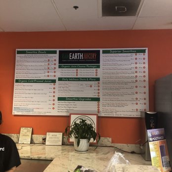 Raw Earth Juicery - The menu - Juice Bars & Smoothies Near Me - Fresno, California Raw Earth Juicery - The menu - Juice Bars & Smoothies Near Me - Fresno, California