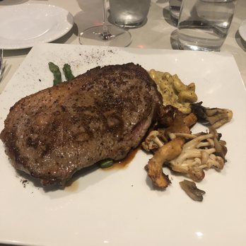Cafe Central - 12oz Rib eye with truffle lobster mac (special) - Salad Near Me - El Paso, Texas