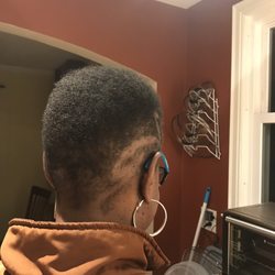 The Locker Room Barbershop - The back of the cut.