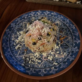 Buena Vida Tapas Lounge - Latin Fried Rice (rice with bell pepper, onions, bacon and beans) - Tapas/Small Plates Near Me - Bakersfield, California Buena Vida Tapas Lounge - Latin Fried Rice (rice with bell pepper, onions, bacon and beans) - Tapas/Small Plates Near Me - Bakersfield, California