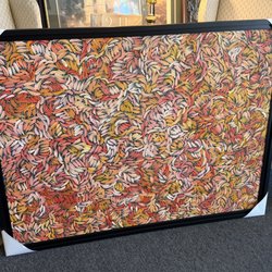 Amantes Custom Frame And Gallery - My artwork when I went to pick it up.