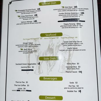 Thai Elephant - the menu of the restaurant - Thai Near Me - Ormond Beach, Florida Thai Elephant - the menu of the restaurant - Thai Near Me - Ormond Beach, Florida