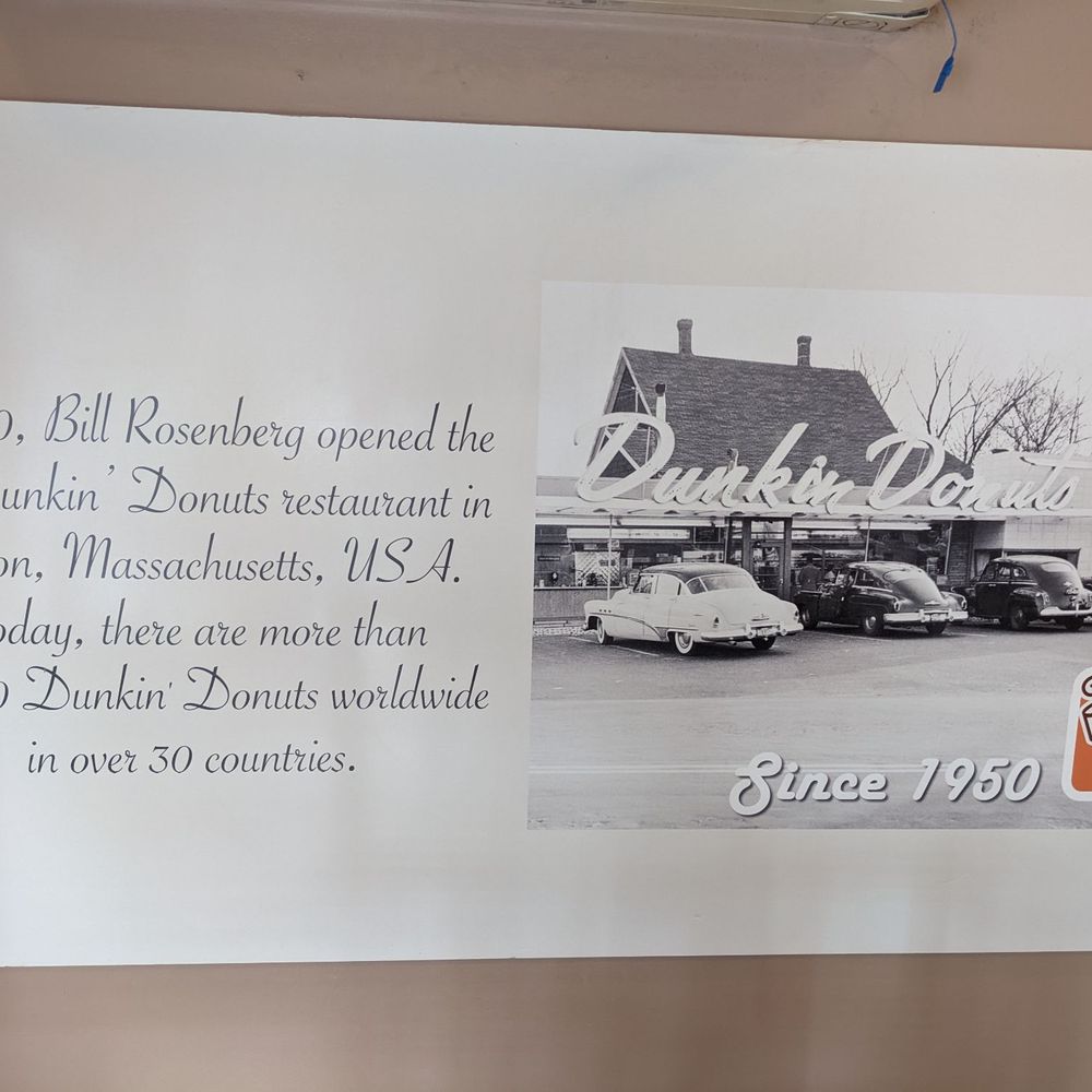 Dunkin' Donuts - A little history lesson - Bagels Near Me - Makati, NCR