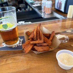 A side of sweet potato fries