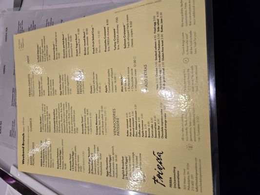 Menu photo 2 FRIEDA Philadelphia, PA