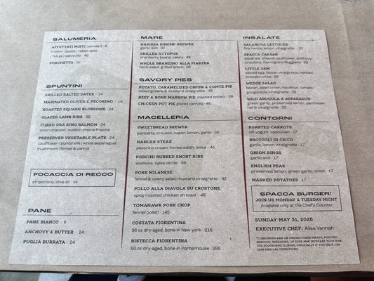 Menu photo 1 Chi Spacca Los Angeles, CA Menu photo 1 Chi Spacca Los Angeles, CA