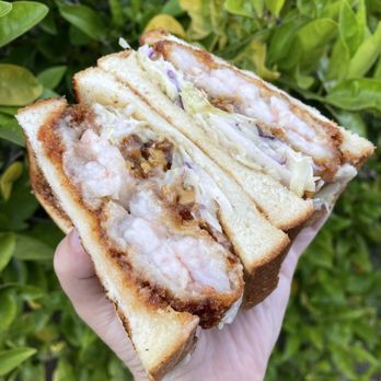 Katsu Sando - Honey Walnut Shrimp Sando - Sandwiches Near Me - Los Angeles, California