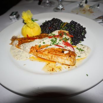 Bugatti Bistro - Mahi and black risotto (5/5) just wonderful - Italian Near Me - Coral Gables, Florida