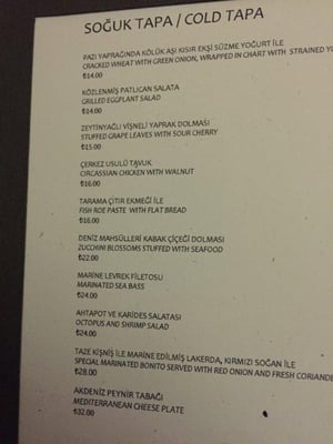 Menu photo 2 Tapasuma Istanbul, 34 Menu photo 2 Tapasuma Istanbul, 34