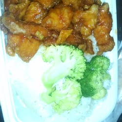 Orange chicken combo