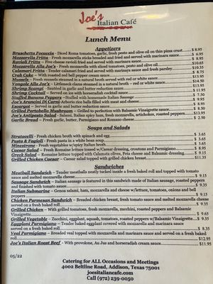Joe's Italian Cafe by null