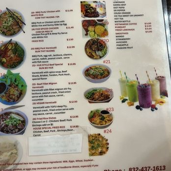 PHO K - Menu - Vietnamese Near Me - Katy, Texas
