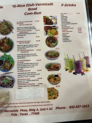 Menu photo 1 PHO K Katy, TX