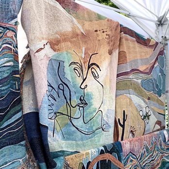 Fremont Sunday Market - Gorgeous blankets by Cooper Art and Abode! - Farmers Market Near Me - Seattle, Washington Fremont Sunday Market - Gorgeous blankets by Cooper Art and Abode! - Farmers Market Near Me - Seattle, Washington