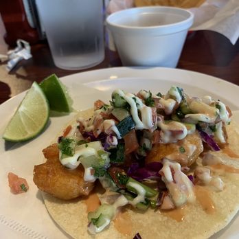 Las Islas Marias - Single shrimp taco is huge ! - Seafood Near Me - Hillsboro, Oregon