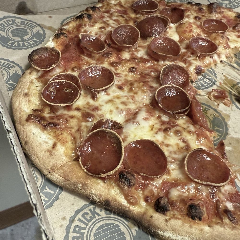 Brick-Side Eatery - Pepperoni pizza. Delicious. - Salad Near Me - Pittsburgh, Pennsylvania Brick-Side Eatery - Pepperoni pizza. Delicious. - Salad Near Me - Pittsburgh, Pennsylvania