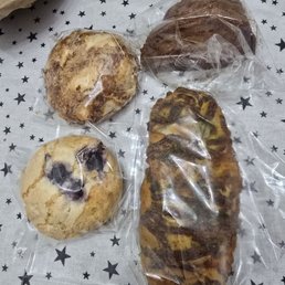 Assortment if scones and pastries