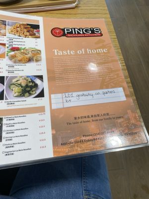 Menu photo 4 Pings Sichuan Kitchen San Antonio, TX Menu photo 4 Pings Sichuan Kitchen San Antonio, TX