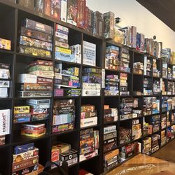 Cardboard Corner Cafe - Just a few of the games!