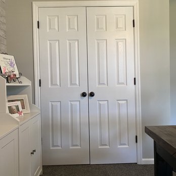 NRJ Home Improvement Service - My newly installed closet doors in my home office. - Handyman Near Me - Hubert, North Carolina NRJ Home Improvement Service - My newly installed closet doors in my home office. - Handyman Near Me - Hubert, North Carolina