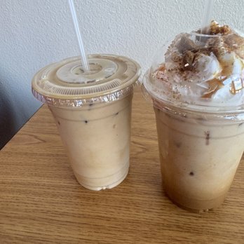 Moca House Cafe - Vanilla latte & Biscoff Latte - Coffee & Tea Near Me - El Paso, Texas