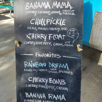 Chillax SnoCones - Menu - Food Trucks Near Me - Buda, Texas